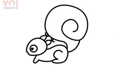 松鼠简笔画画法-优优资源