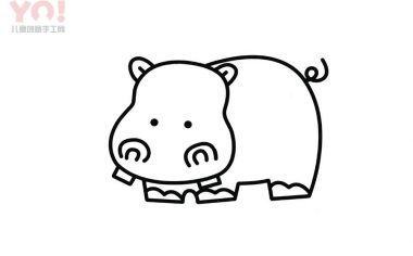 河马简笔画画法-优优资源