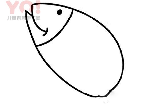 快乐小鱼简笔画的画法 