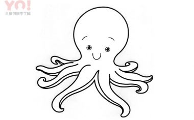章鱼简笔画画法-优优资源