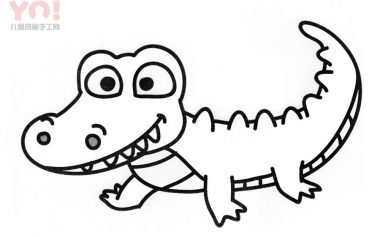 鳄鱼简笔画画法-优优资源