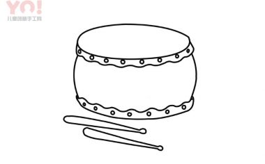 鼓简笔画画法-优优资源