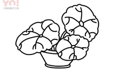 盆栽简笔画画法-优优资源