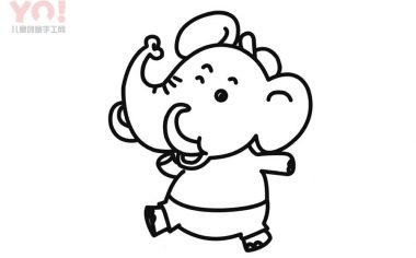 大象简笔画画法-优优资源