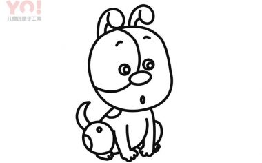 小花狗简笔画画法-优优资源