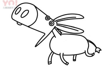 毛驴简笔画画法-优优资源