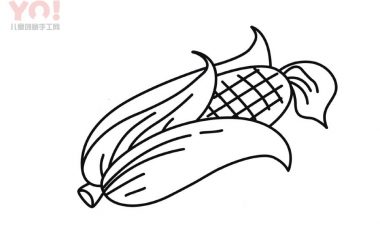 玉米简笔画画法-优优资源