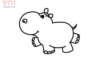 河马简笔画画法-优优资源