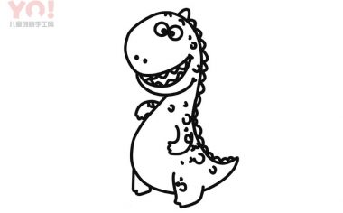 恐龙简笔画画法-优优资源