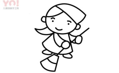 灰姑娘简笔画画法-优优资源