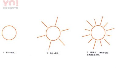 太阳简笔画画法-优优资源