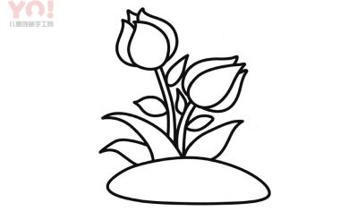 月季花简笔画画法-优优资源