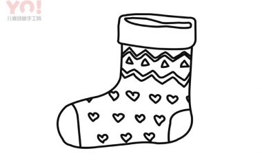 袜子简笔画画法-优优资源