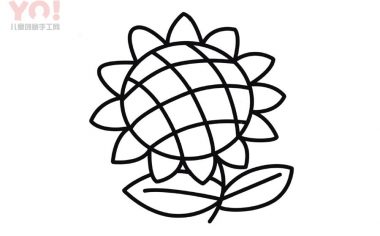 向日葵简笔画画法-优优资源