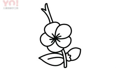 梅花简笔画画法-优优资源