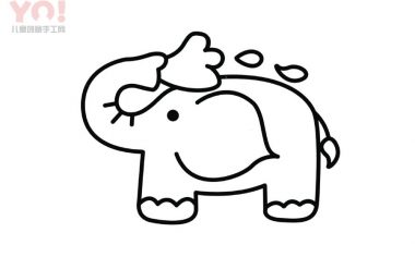 大象简笔画画法-优优资源