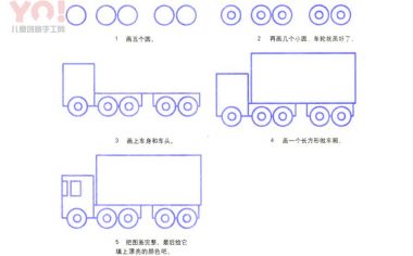 货车简笔画画法-优优资源