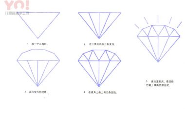 宝石简笔画画法-优优资源