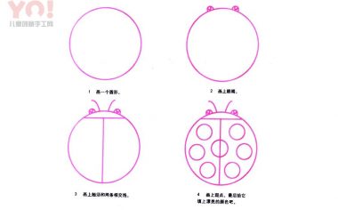 瓢虫简笔画画法-优优资源