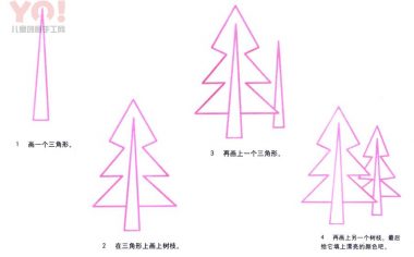 松树简笔画画法-优优资源