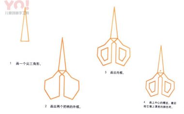 剪刀简笔画画法-优优资源