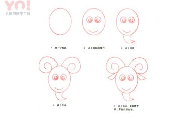 绵羊简笔画画法-优优资源