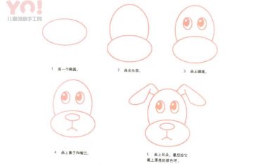汪汪狗简笔画画法-优优资源