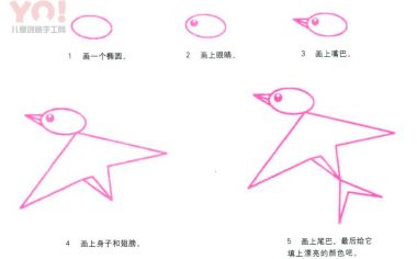 燕子简笔画画法-优优资源