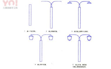 路灯简笔画画法-优优资源