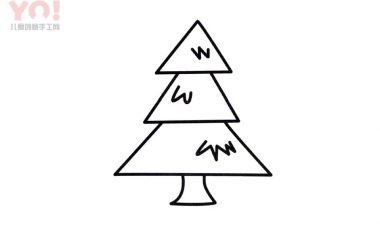 松树简笔画画法-优优资源