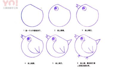 母鸡简笔画画法-优优资源