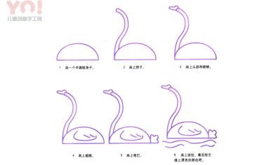 天鹅简笔画画法-优优资源