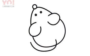 老鼠简笔画画法-优优资源