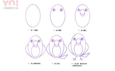 小鸟简笔画画法-优优资源