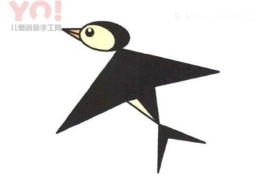 飞翔的燕子简笔画图片教程-优优资源