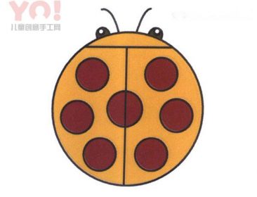 可爱的七星瓢虫简笔画图片教程-优优资源