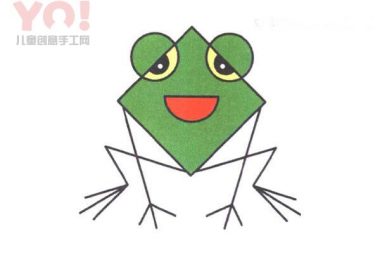 搞笑的卡通青蛙简笔画画法图片-优优资源