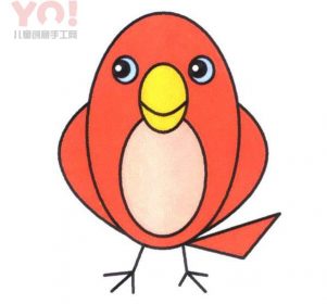 简单又可爱小鸟简笔画的画法-优优资源