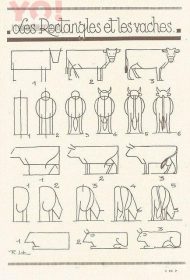 各种神态的牛的简笔画的画法-优优资源