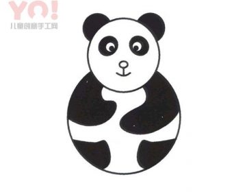 大熊猫阿宝简笔画画法教程-优优资源