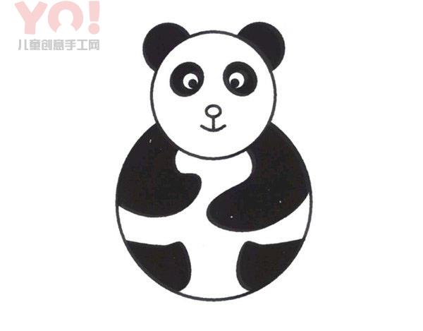 大熊猫阿宝简笔画画法教程
