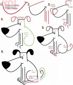 简笔画卡通狗狗的图片步骤-优优资源