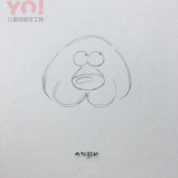 简笔画卡通风的老虎先生