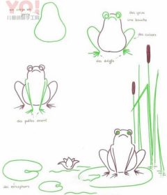 简笔画荷塘风景的图片步骤-优优资源