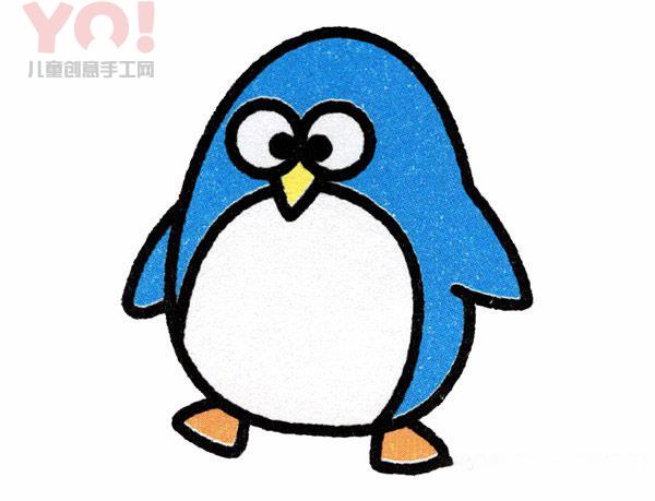 简笔画可爱小企鹅的画法教程