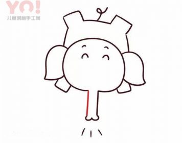 数字1简笔画大象的图片步骤-优优资源