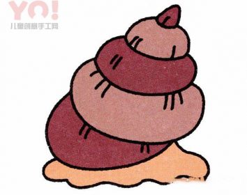 简笔画田螺的画法图片-优优资源
