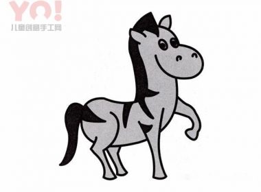 彩色斑马的简笔画图片教程-优优资源