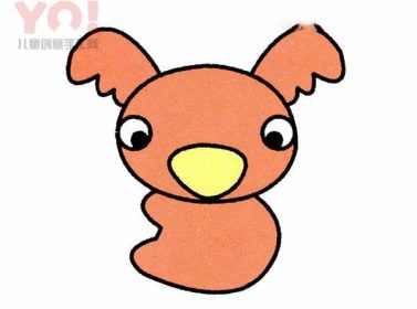 可爱树袋熊简笔画的图片教程-优优资源