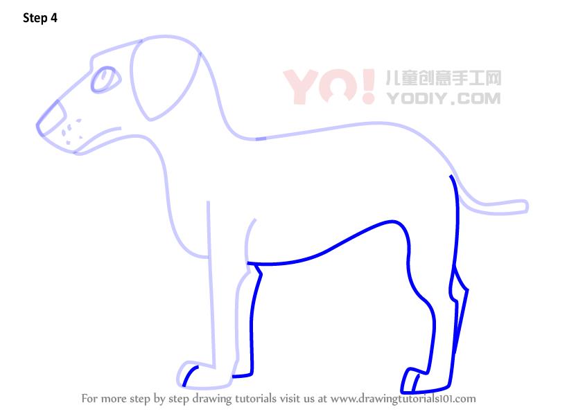 图片[5]-学习如何为孩子绘制卡通狗（卡通动物）-YO儿童创意手工网